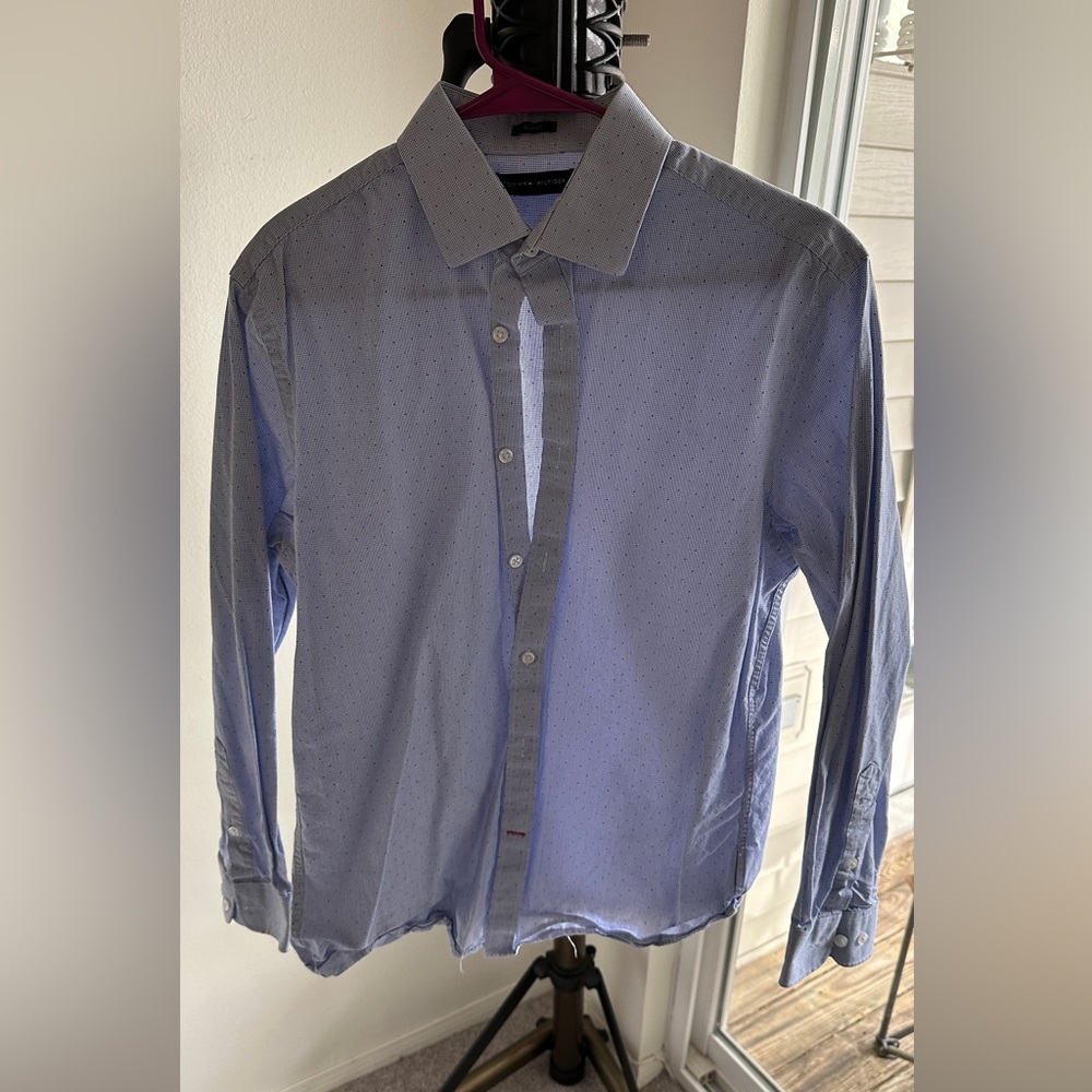 Tommy Hilfiger Blue Button Down Dress Shirt